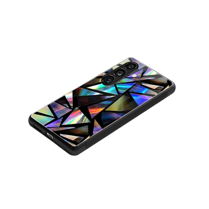 Shattered Luxe stylish phone case for samsung galaxy s24 | glossy glass and slim fit