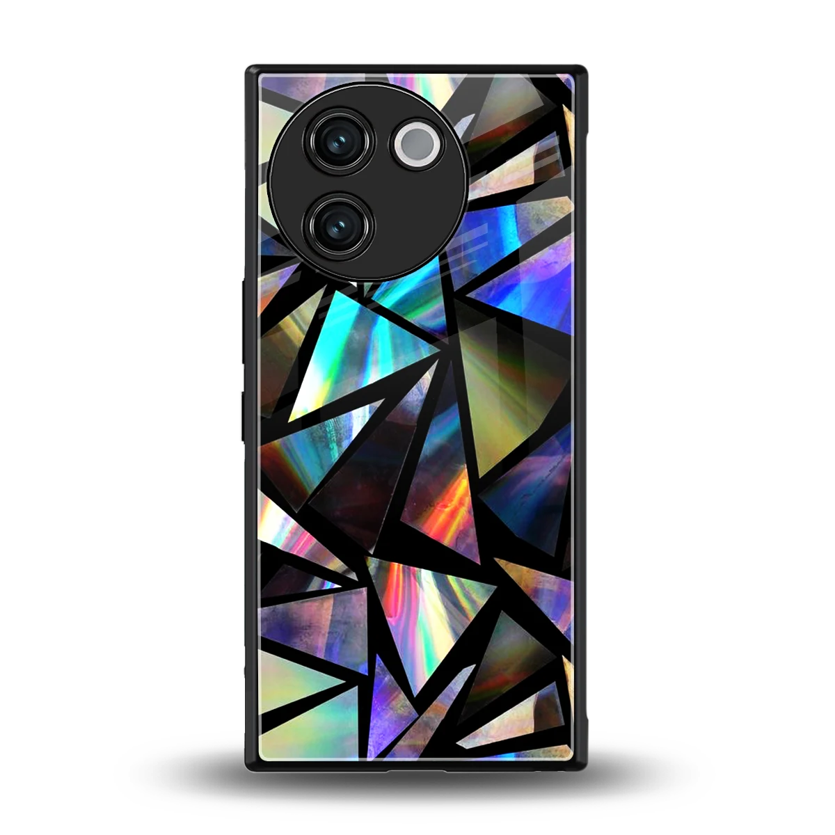 Shattered Luxe back phone cover | glass case for vivo v30e