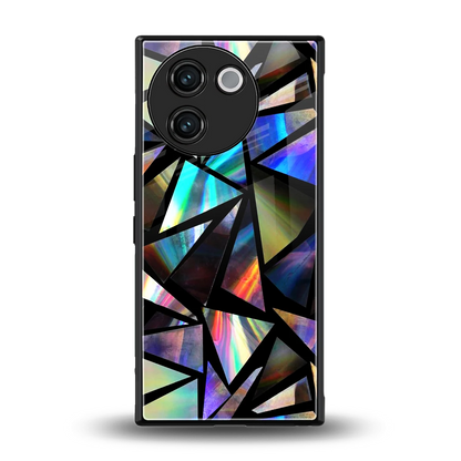 Shattered Luxe back phone cover | glass case for vivo v30e