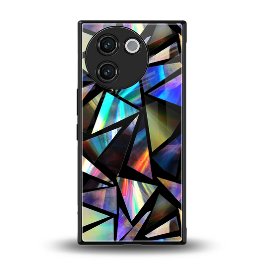 Shattered Luxe back phone cover | glass case for vivo v30e