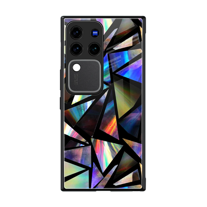 Shattered Luxe back phone cover | glass case forvivo v30 pro
