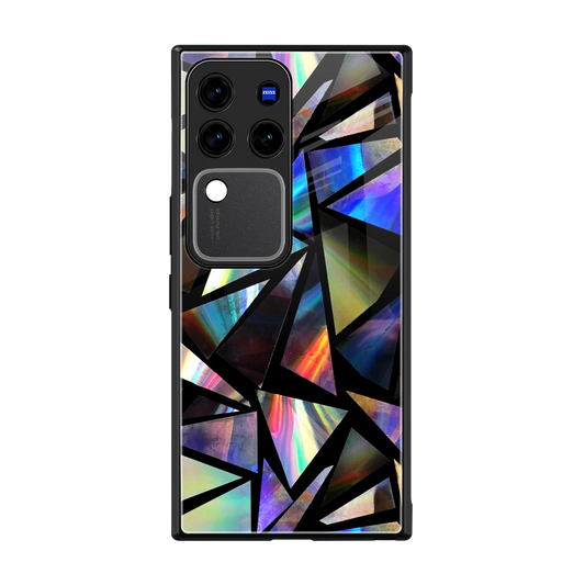 Shattered Luxe back phone cover | glass case forvivo v30 pro