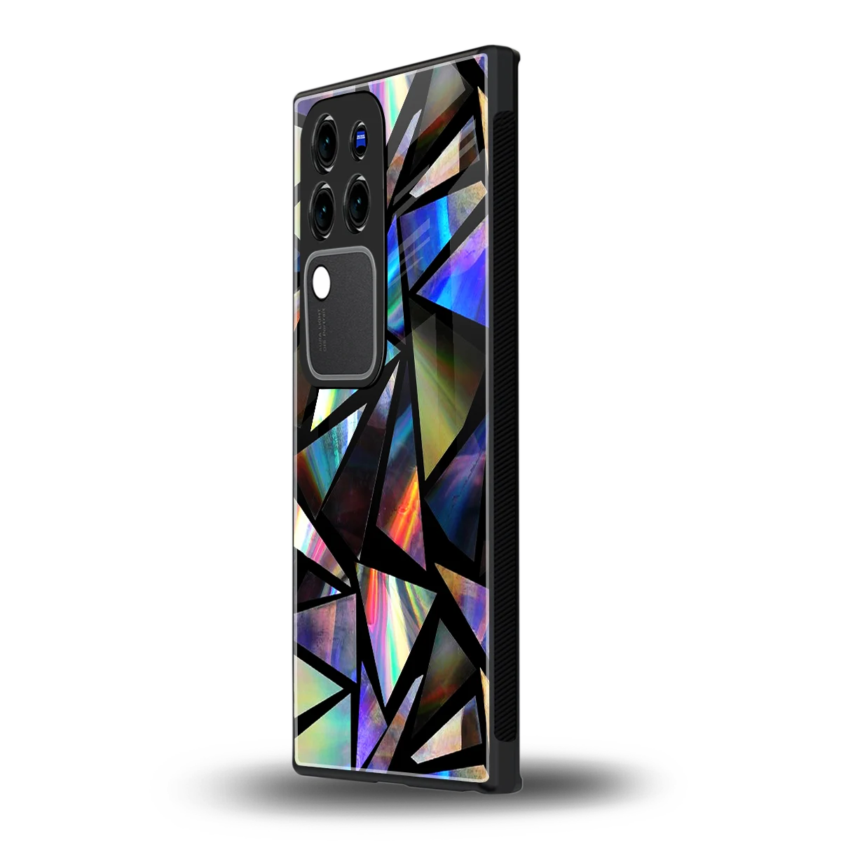 Shattered Luxevivo v30 pro mobile cover | shockproof glass phone case
