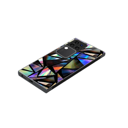 Shattered Luxe stylish phone case forvivo v30 pro | glossy glass and slim fit