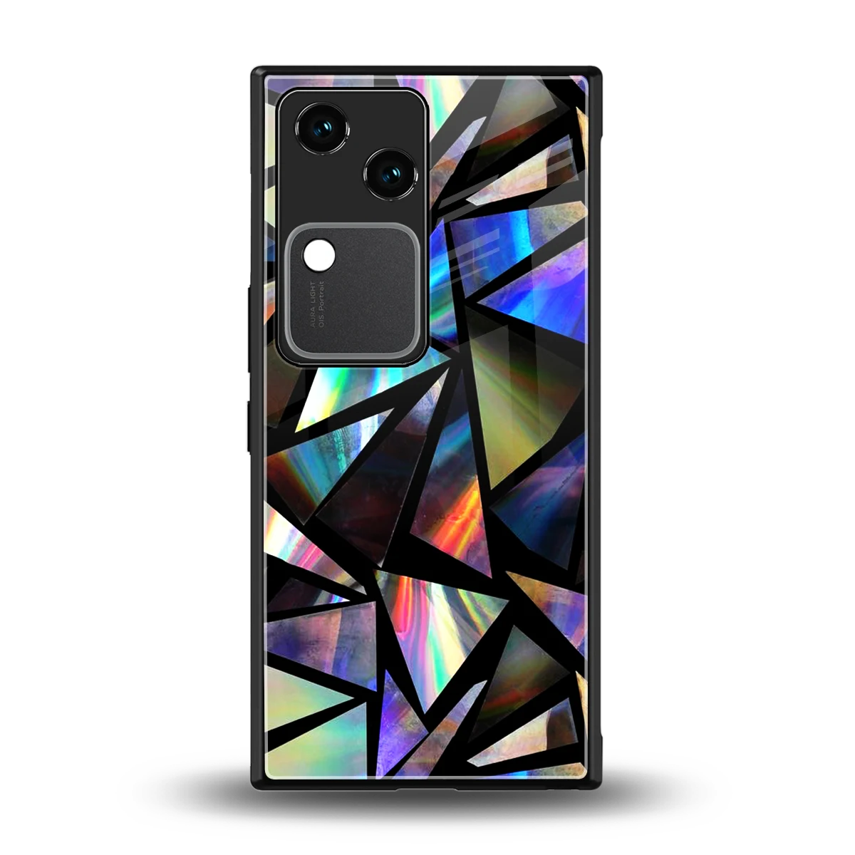 Shattered Luxe back phone cover | glass case for vivo v30