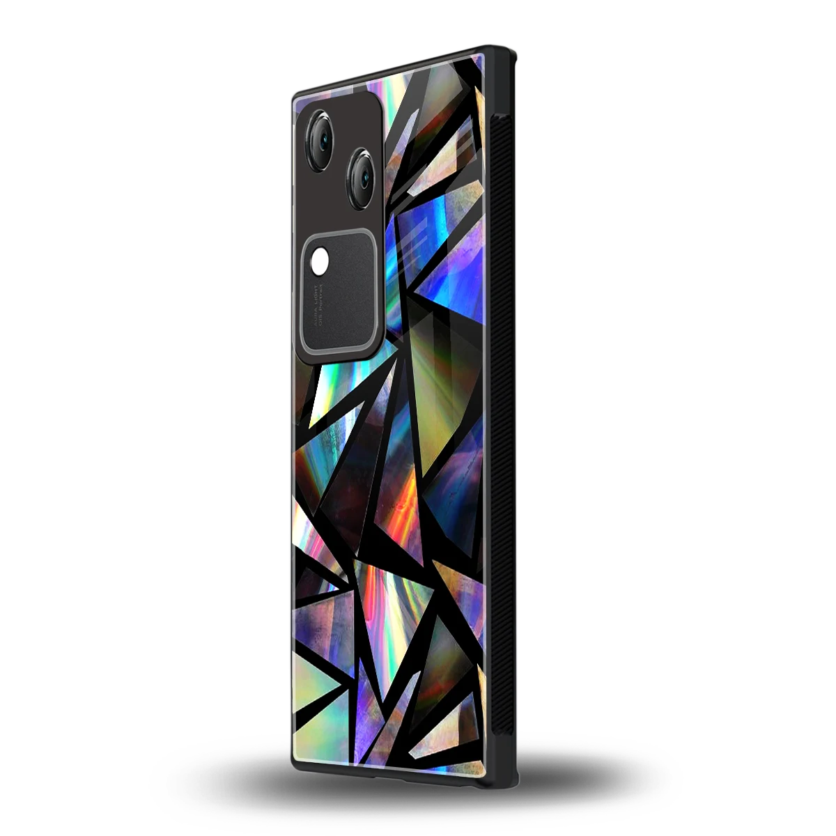 Shattered Luxe vivo v30 mobile cover | shockproof glass phone case