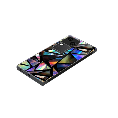 Shattered Luxe stylish phone case for vivo v30 | glossy glass and slim fit