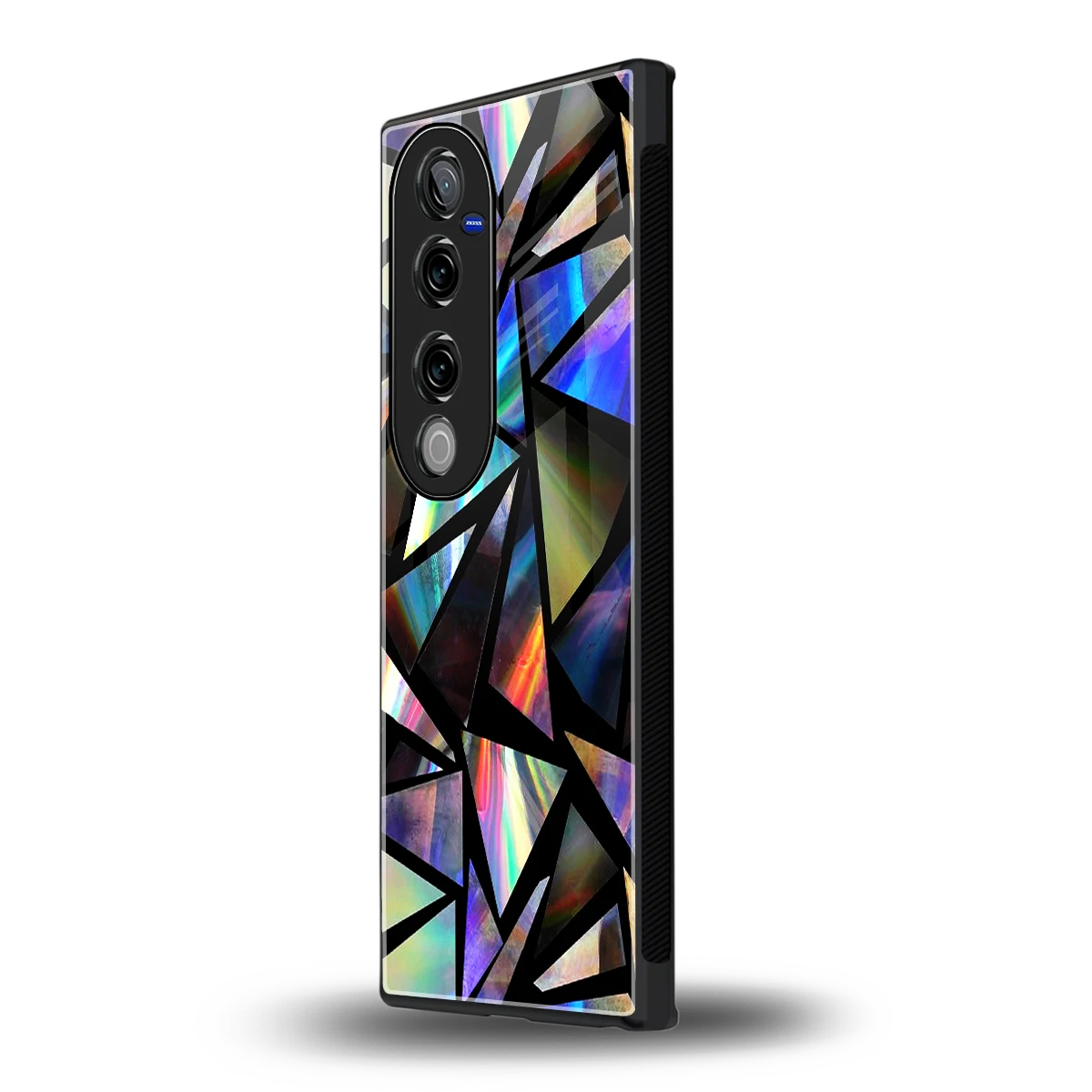 Shattered Luxe vivo v40 pro mobile cover | shockproof glass phone case