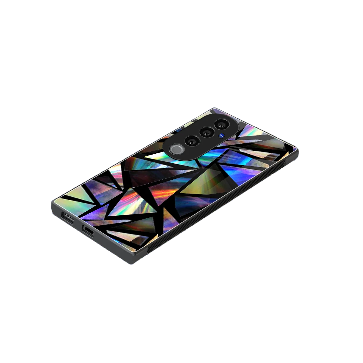 Shattered Luxe stylish phone case for vivo v40 pro | glossy glass and slim fit