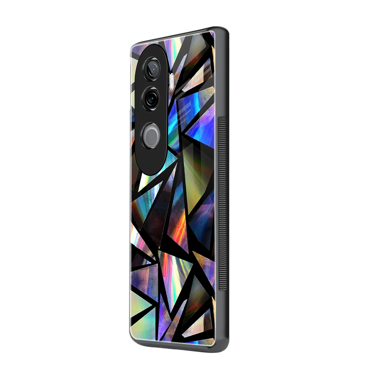 Shattered Luxe vivo v40e mobile cover | shockproof glass phone case