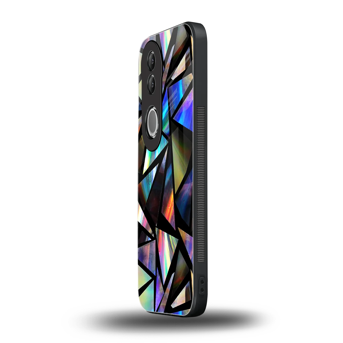 Shattered Luxe vivo v50 mobile cover | shockproof glass phone case