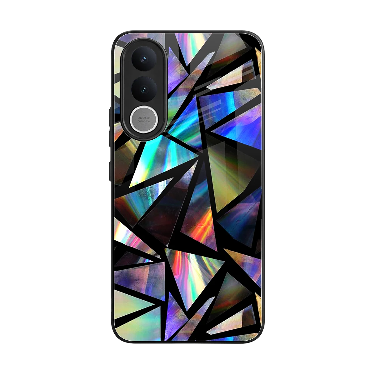 Shattered Luxe back phone cover | glass case for vivo v70 fe