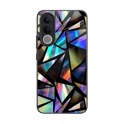 Shattered Luxe back phone cover | glass case for vivo v70 fe