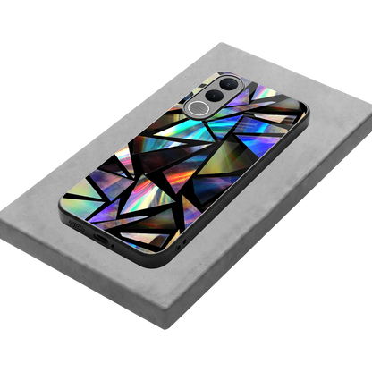 Shattered Luxe stylish phone case for vivo v70 fe | glossy glass and slim fit
