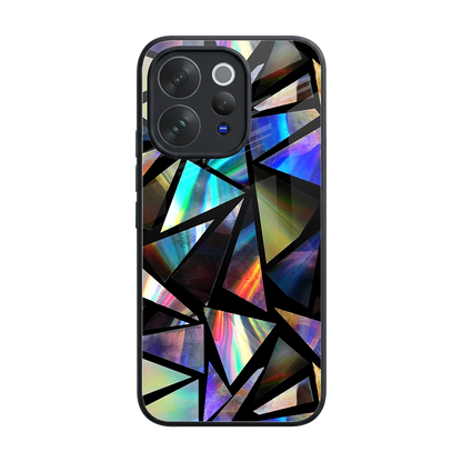Shattered Luxe back phone cover | glass case for vivo v70