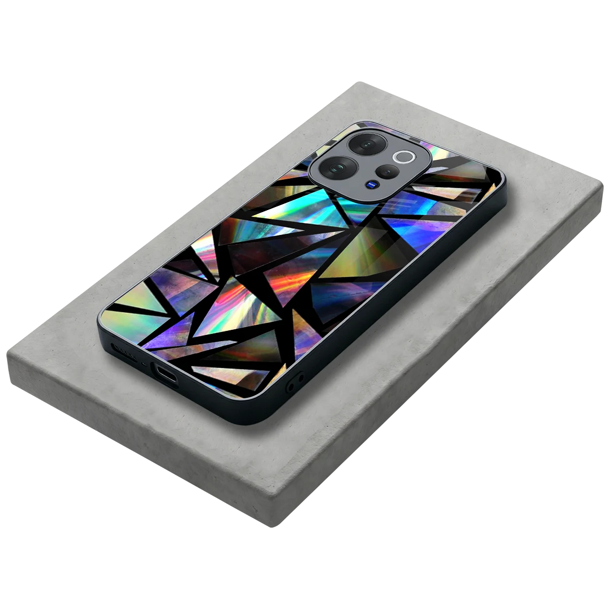 Shattered Luxe stylish phone case for vivo v70 elite | glossy glass and slim fit