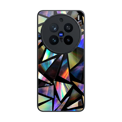 Shattered Luxe back phone cover | glass case for vivo x200 pro