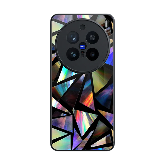 Shattered Luxe back phone cover | glass case for vivo x200 pro