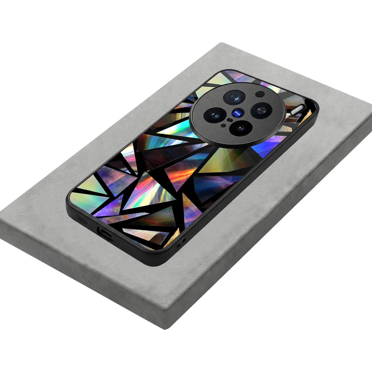 Shattered Luxe stylish phone case for vivo x200 pro | glossy glass and slim fit