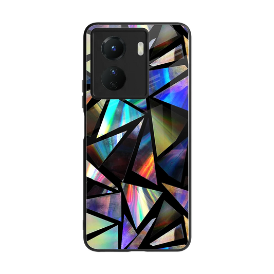 Shattered Luxe back phone cover | glass case for vivo y16