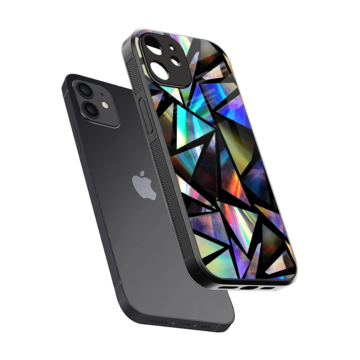 Shattered Luxe sleek iphone 11 cover with tempered glass back and TPU edges