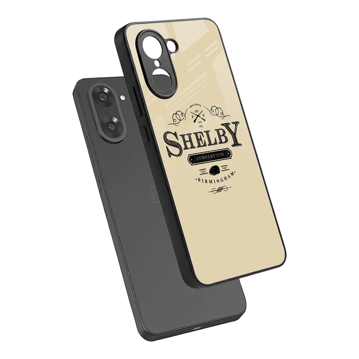 Shelby sleek oneplus nord ce5 5g cover with tempered glass back and TPU edges