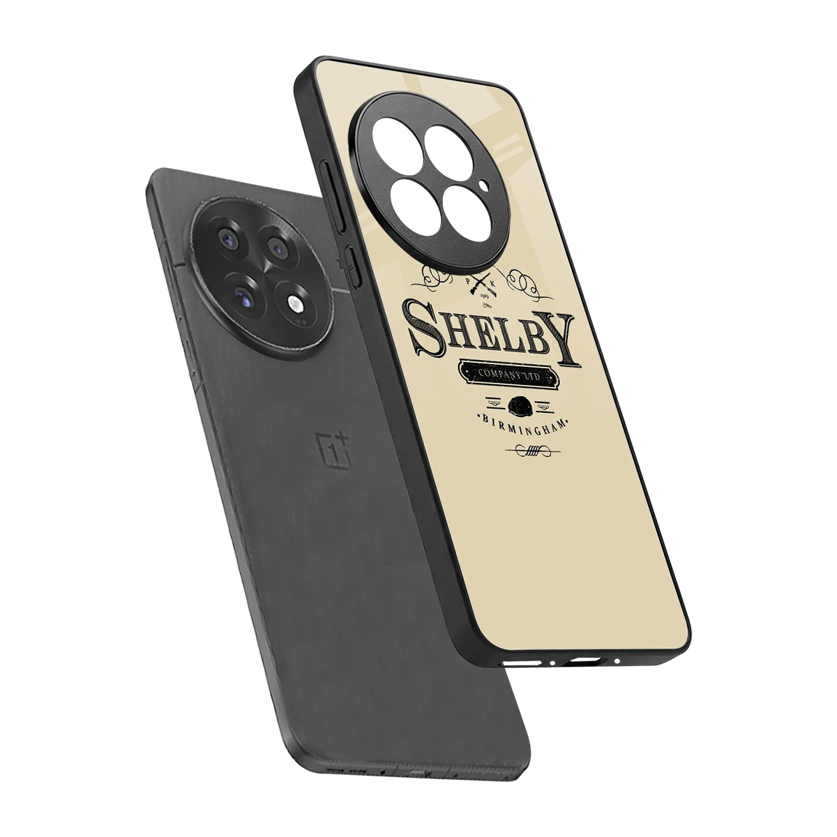 Shelby sleek oneplus 13 cover with tempered glass back and TPU edges