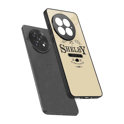 Shelby sleek oneplus 13 cover with tempered glass back and TPU edges