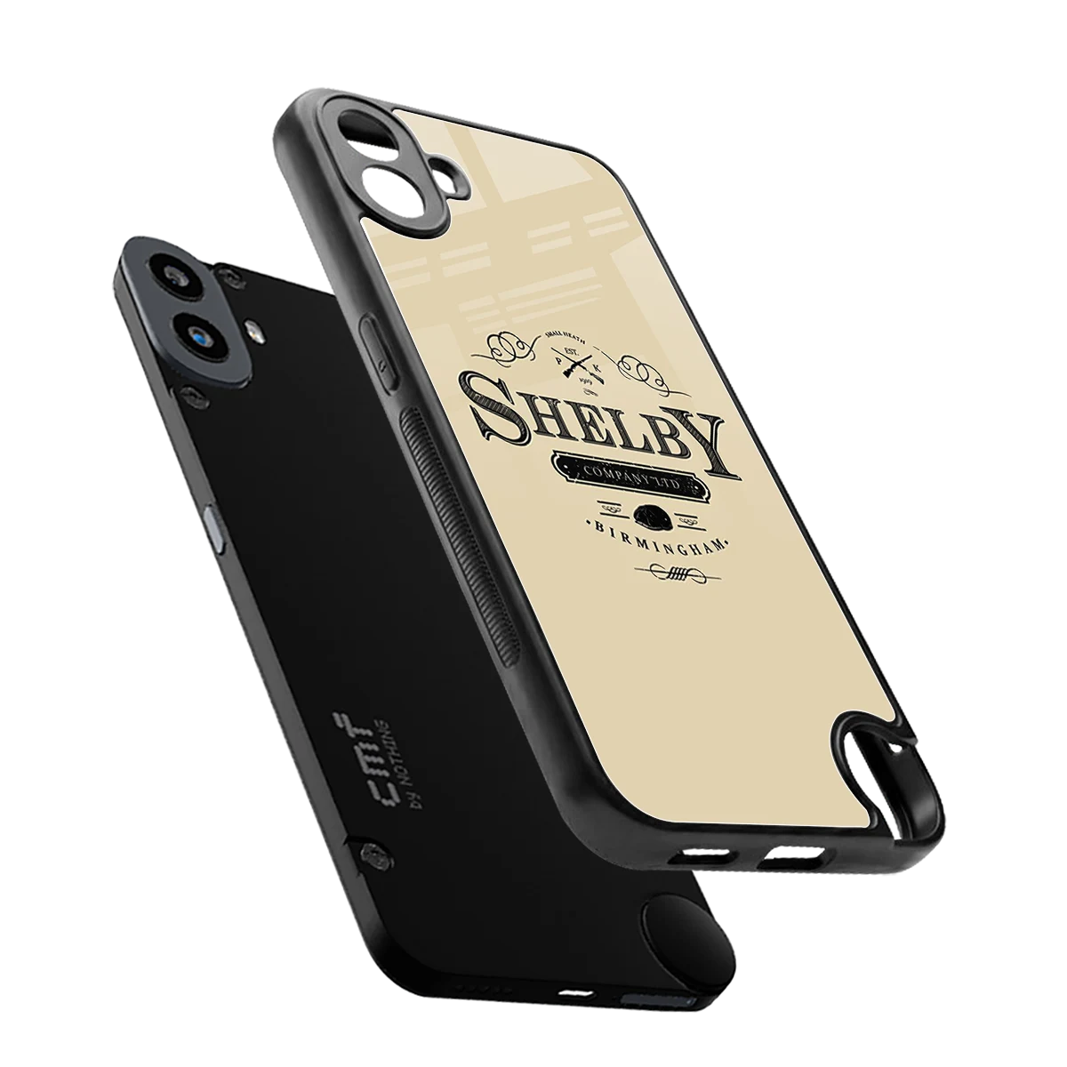 Shelby sleek cmf nothing phone 1 cover with tempered glass back and TPU edges