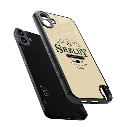 Shelby sleek cmf nothing phone 1 cover with tempered glass back and TPU edges