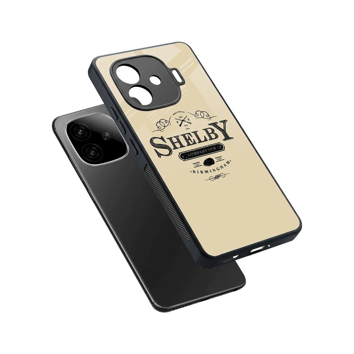 Shelby sleek iqoo neo 10r 5g cover with tempered glass back and TPU edges