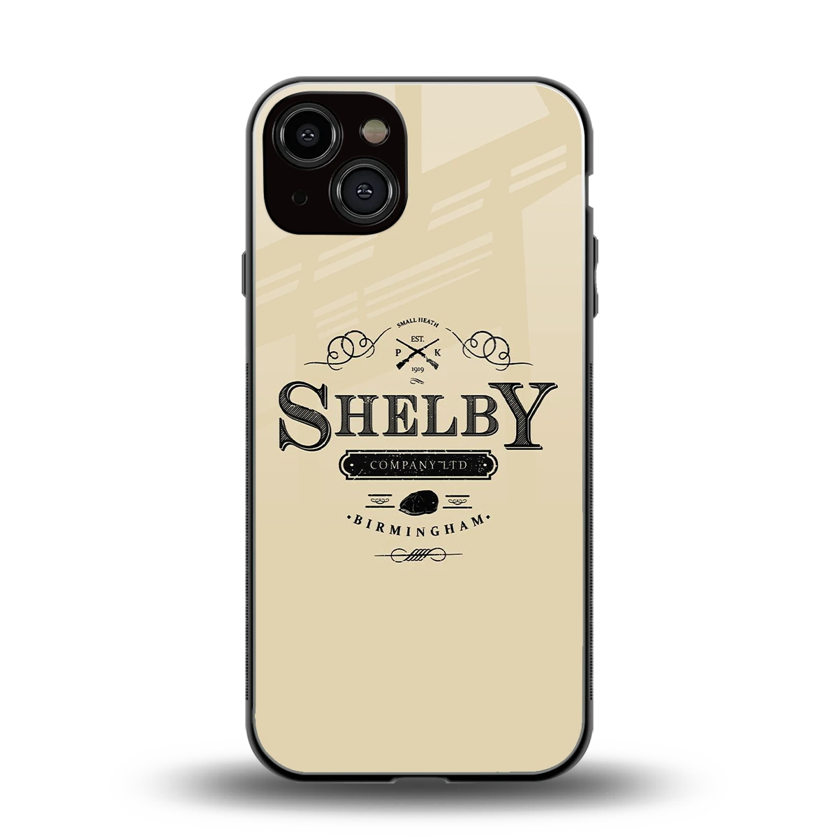 Shelby back phone cover | glass case for iphone 14