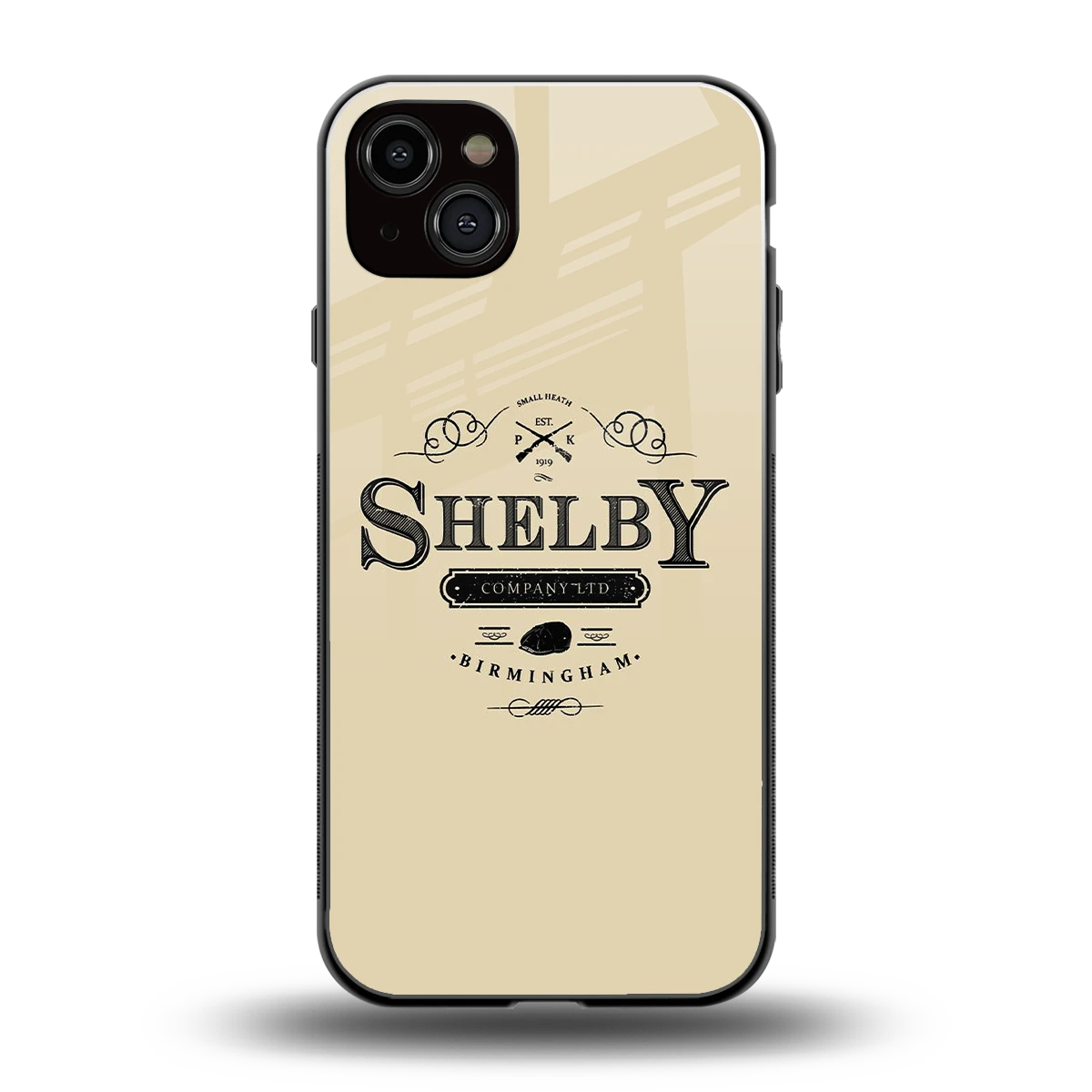 Shelby back phone cover | glass case for iphone 14 plus