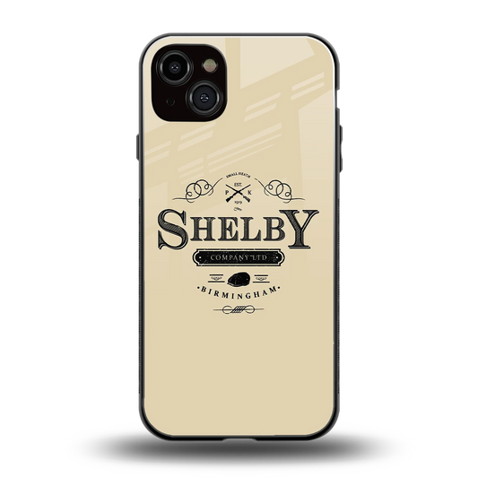 Shelby back phone cover | glass case for iphone 14 plus