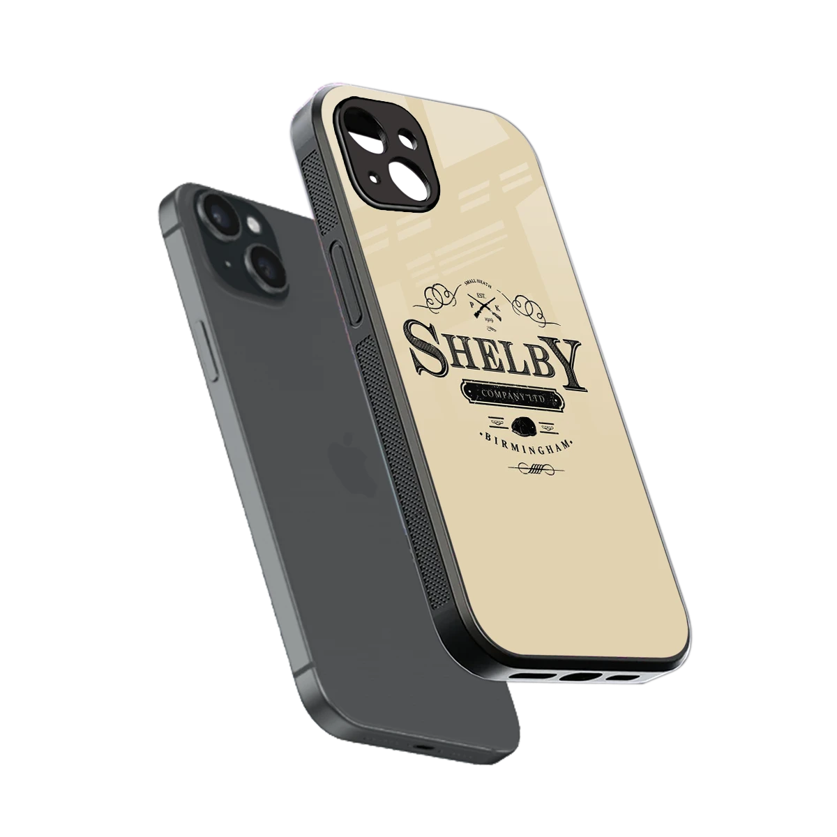 Shelby sleek iphone 14 plus cover with tempered glass back and TPU edges