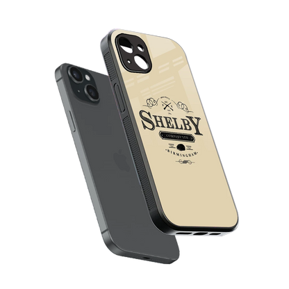 Shelby sleek iphone 14 plus cover with tempered glass back and TPU edges