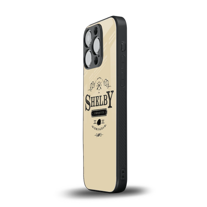 Shelby iphone 15 pro mobile cover | shockproof glass phone case