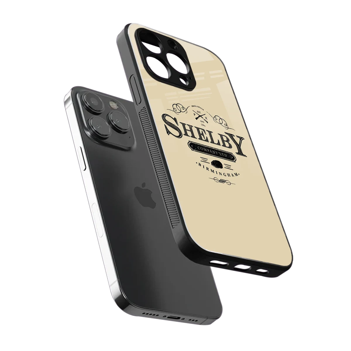Shelby sleek iphone 16 pro max cover with tempered glass back and TPU edges