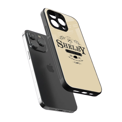 Shelby sleek iphone 16 pro max cover with tempered glass back and TPU edges