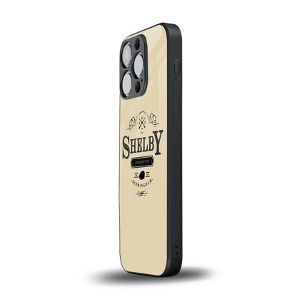 Shelby iphone 16 pro mobile cover | shockproof glass phone case