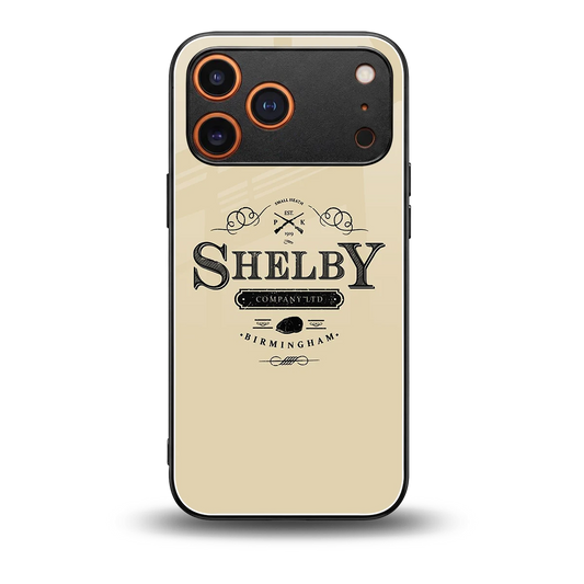Shelby back phone cover | glass case for iphone 17 pro max
