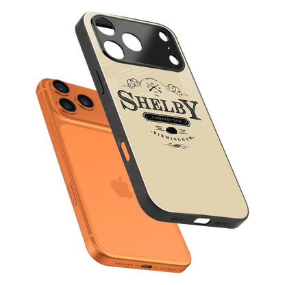 Shelby sleek iphone 17 pro cover with tempered glass back and TPU edges