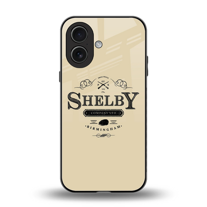 Shelby back phone cover | glass case for iphone 17