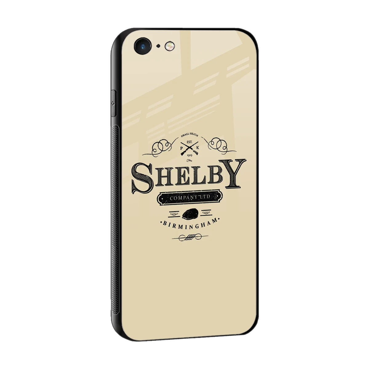 Shelby sleek iphone 6s plus cover with tempered glass back and TPU edges