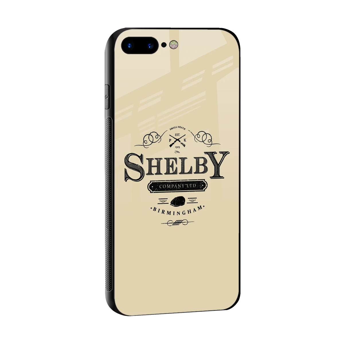 Shelby sleek iphone 7 plus cover with tempered glass back and TPU edges