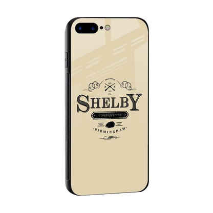 Shelby sleek iphone 8 plus cover with tempered glass back and TPU edges