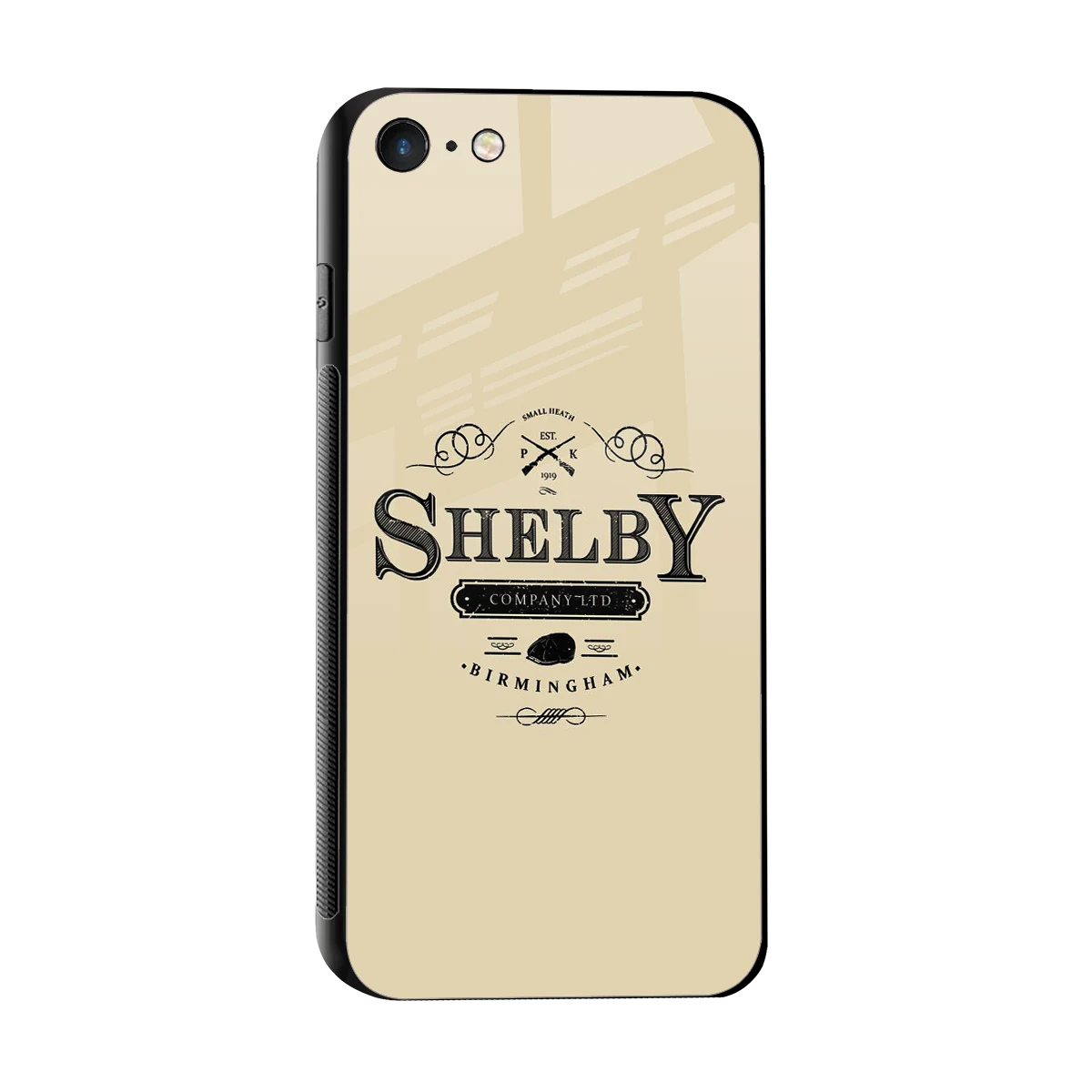 Shelby sleek iphone 7 cover with tempered glass back and TPU edges
