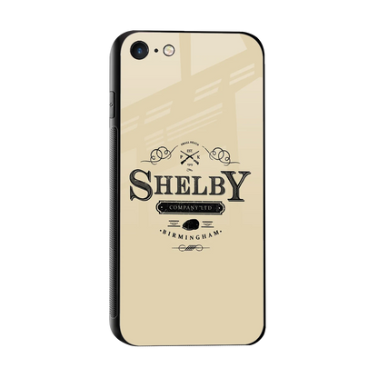 Shelby sleek iphone 7 cover with tempered glass back and TPU edges
