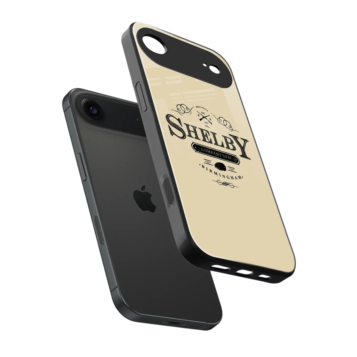 Shelby sleek iphone air cover with tempered glass back and TPU edges
