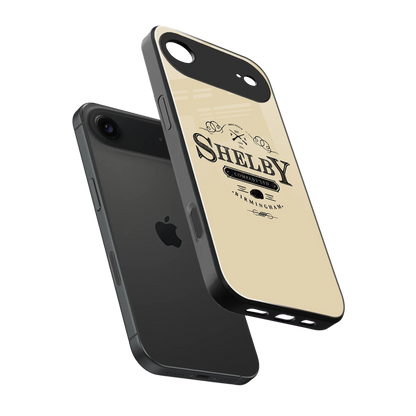 Shelby sleek iphone air cover with tempered glass back and TPU edges
